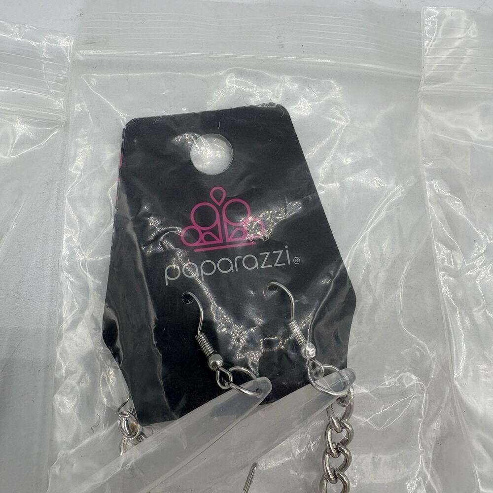 Paparazzi Necklaces Earrings Combo Lot of 5 Sets Balls Silver White - Picture 2 of 10
